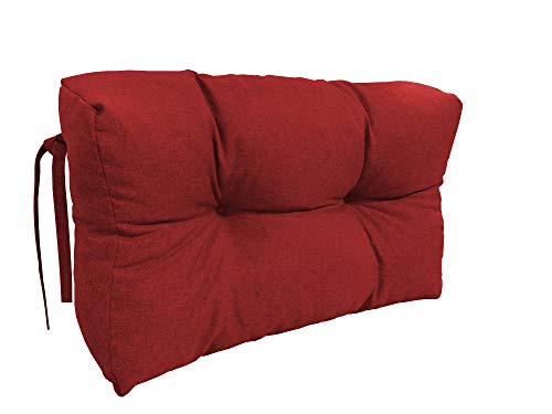 chilly pilley Palettenauflage Schaumflocken palettenkissen Palettenpolster Palettenmöbel Palettensofa Rückenlehne Sitzkissen Seitenkissen Set (Seitenkissen 65 x 60 Dunkelrot) von chilly pilley