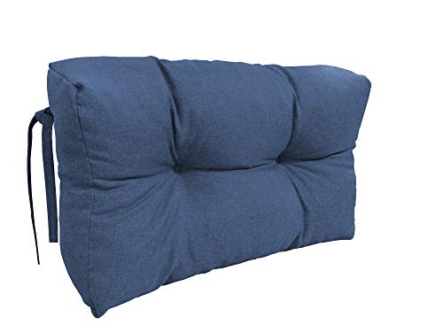 chilly pilley Palettenauflage Schaumflocken Palettenkissen Palettenpolster Palettenmöbel Palettensofa Rückenlehne Gesteppt Sitzkissen Abnehmbar Seitenkissen Set (Seitenkisssen 60x40x15, Blau) von chilly pilley