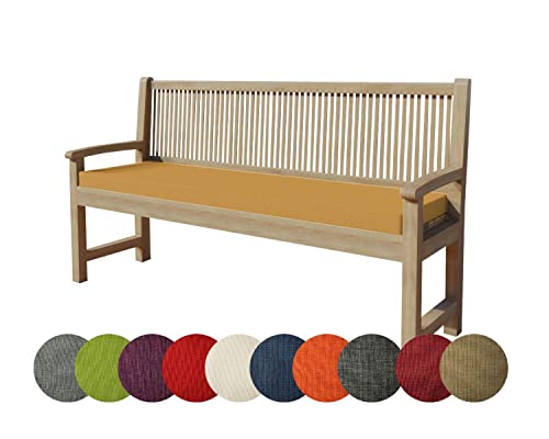 chilly pilley Bankkissen Bankauflage Polsterauflage Reißverschluss mit Schlaufen Kissen für Gartenbank Gartenbankauflage für Gartenmöbel Sitzkissen & Rückenkissen Outdoor (140 x 60 x 5 cm, Camel) chilly pilley Bankkissen Bankauflage Polsterauflage Reißverschluss mit Schlaufen Kissen für Gartenbank Gartenbankauflage für Gartenmöbel Sitzkissen & Rückenkissen Outdoor (140 x 60 x 5 cm, Camel) von chilly pilley