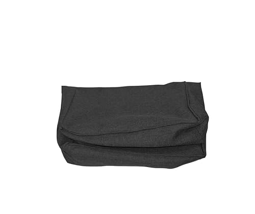 chilly pilley Bezüge für Palettenkissen, Sitzkissenbezug, Rückenkissenbezug, Viele Farben, Leinen-Optik (Sitzkissen 120x60x15, Schwarz) von chilly pilley