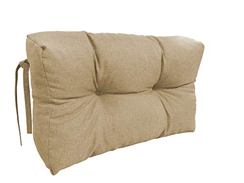 chilly pilley Palettenauflage Schaumflocken Palettenkissen Palettenpolster Palettenmöbel Palettensofa Rückenlehne Gesteppt Sitzkissen Abnehmbar Seitenkissen Set (Seitenkisssen 60x40x15, Cappuccino) von chilly pilley