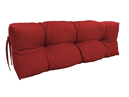chilly pilley Palettenauflage Schaumflocken palettenkissen Palettenpolster Palettenmöbel Palettensofa Rückenlehne Sitzkissen Seitenkissen Set (Rückenkissen 120 x 60 Dunkelrot) von chilly pilley