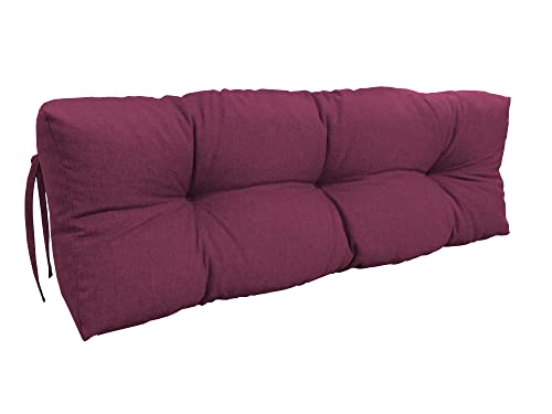 chilly pilley Palettenauflage Schaumflocken palettenkissen Palettenpolster Palettenmöbel Palettensofa Rückenlehne Sitzkissen Seitenkissen Set (Rückenkissen 120 x 60 Violett) von chilly pilley