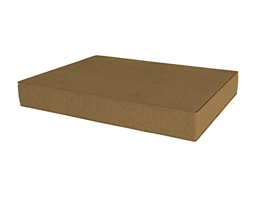 chilly pilley Palettenkissen Palettenauflage Palettenpolster Sitzkissen Rückenlehne Kaltschaum Schaumflocken Füllung viele Größen und Farben (Sitzkissen 120x80x15cm, Braun) von chilly pilley