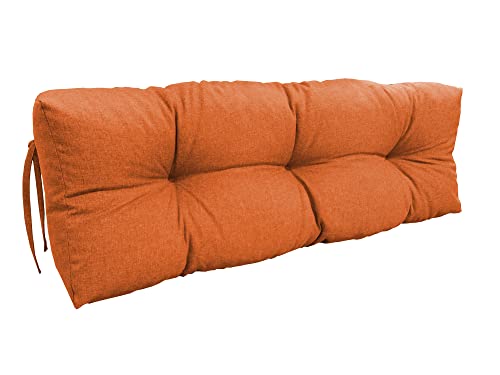 chilly pilley Palettenauflage Schaumflocken palettenkissen Palettenpolster Palettenmöbel Palettensofa Rückenlehne Sitzkissen Seitenkissen Set (Rückenkissen 120 x 60 Orange) von chilly pilley