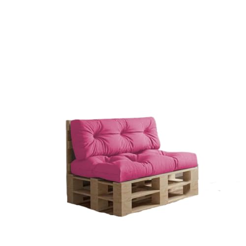 chilly pilley Palettenkissen Wasserdicht Palettenauflage Palettenpolster Palettenmöbel Gartenkissen Wasserfest Wasserabweisend viele Größen und Farben (Set 2er. Rosa) von chilly pilley