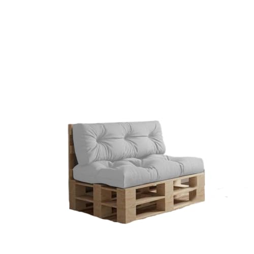 chilly pilley Palettenkissen Wasserdicht Palettenauflage Palettenpolster Palettenmöbel Gartenkissen Wasserfest Wasserabweisend viele Größen und Farben (Set 2er. Weiß) von chilly pilley