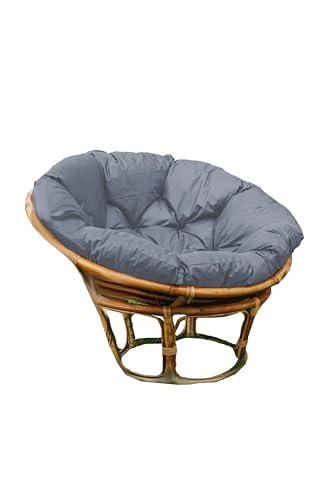 chilly pilley Papasan Wasserdicht Papasankissen Papasansessel Rattansessel Gartenkissen Papasanauflage Sitzkissen Garten Kissen Sesselkissen Schaukelkissen (100cm, Taubenblau) von chilly pilley