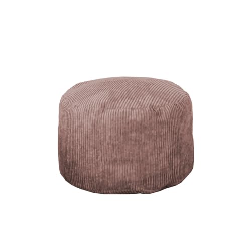 chilly pilley Sitzhocker Cord Gaming Sitzsack Wasserfest Hocker Abnehmbar Bezug mit EPS-Füllung Runden Sitzkissen für Kinder und Erwachsene viele Farben zur Auswahl (Hellrosa) von chilly pilley