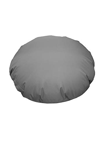 chilly pilley Sitzsack Beanbag Sessel mit EPS Perlen Füllung Riesensitzsack Sitzsäcke Indoor & Outdoor wasserfest multifunktional für Kinder und Erwachsene viele Farben (Grau, Ø 100 cm) von chilly pilley