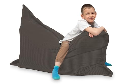 chilly pilley Sitzsack L XL XXL Cordstoff Bodenkissen Beanbag Styropor Füllung Riesensitzsack Cord-Material Sitzkissen zum Liegen und Sitzen 100x155 Braun chilly pilley Sitzsack L XL XXL Cordstoff Bodenkissen Beanbag Styropor Füllung Riesensitzsack Cord-Material Sitzkissen zum Liegen und Sitzen 100x155 Braun von chilly pilley