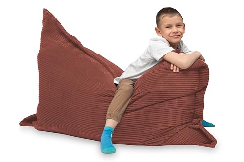 chilly pilley Sitzsack L XL XXL Cordstoff Bodenkissen Beanbag Styropor Füllung Riesensitzsack Cord-Material Sitzkissen Gartenkissen zum Liegen und Sitzen Cord 100x70 Dunkelrosa chilly pilley Sitzsack L XL XXL Cordstoff Bodenkissen Beanbag Styropor Füllung Riesensitzsack Cord-Material Sitzkissen Gartenkissen zum Liegen und Sitzen Cord 100x70 Dunkelrosa von chilly pilley