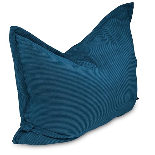 chilly pilley Sitzsack L XL XXL Cordstoff Bodenkissen Beanbag Styropor Füllung Riesensitzsack Cord-Material Sitzkissen Gartenkissen zum Liegen und Sitzen Cord 180x140 Dunkelblau chilly pilley Sitzsack L XL XXL Cordstoff Bodenkissen Beanbag Styropor Füllung Riesensitzsack Cord-Material Sitzkissen Gartenkissen zum Liegen und Sitzen Cord 180x140 Dunkelblau von chilly pilley