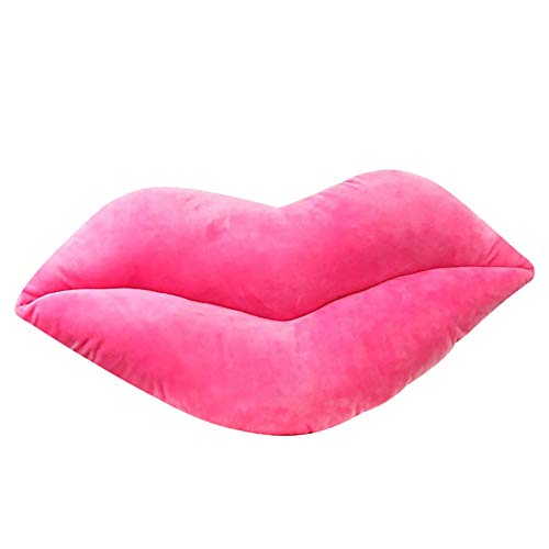 chiphop Kissenbezug 40 40 cm Geometrisch Großes Kissen, sexy Lippen, Spielzeug, roter, Tagesgeschenk, Lippen, Lippen, Valentinstags-Kissenbezug Kissen Kinderzimmer Set (pink, One Size) von chiphop