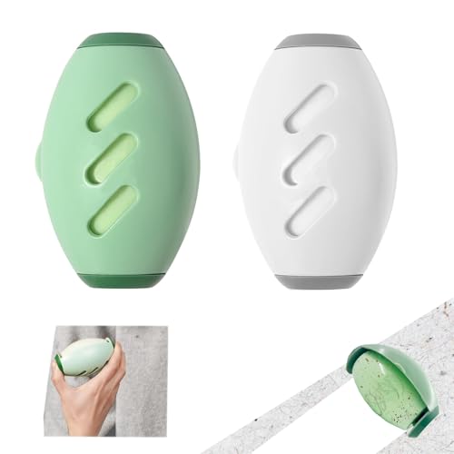 Fusselrolle Wiederverwendbar,Waschbarer Reusable Lint Roller, 2 Stück lint Roller Reusable, Wiederverwendbarer klebriger Gel Ball, Tragbar Fusselroller, für Tierhaare, Kleidung, Haare von chiquieray