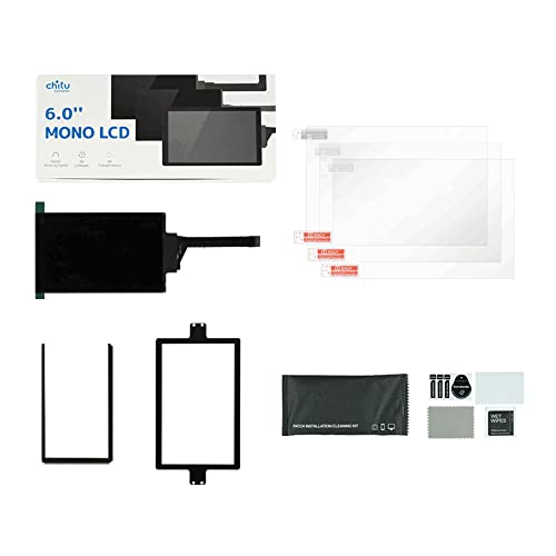 2K Monochrom-Bildschirm-Upgrade-Kit für Elegoo Mars Pro mit 3 Schutzfolien, 1620 x 2560 Auflösung mit 50 μm Pixel-Genauigkeit (Mars Pro Bildschirm + 3 Schutzfolien) von chitu systems