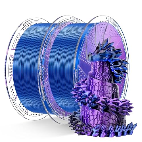 Chitu Systems Conjure Tricolor Silk PLA Filament, Schwarz-Blau-Violett Filament, Durchmesser 1.75±0.02 mm 3D Drucker Filament 2x1KG/4.4lb Chitu Systems Conjure Tricolor Silk PLA Filament, Schwarz-Blau-Violett Filament, Durchmesser 1.75±0.02 mm 3D Drucker Filament 2x1KG/4.4lb von chitu systems