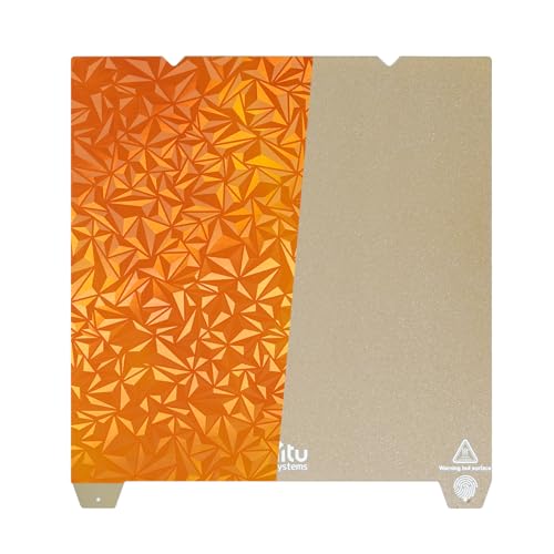 Strukturierte PEI Bauplatte für Ender 3/ Ender 3 V3 KE/Emder 3 V3 SE/ K1/ K1C 3D Drucker, 235x235mm Strukturierte PEI Bauplatte +Glattes PEO Blatt 3D Drucker Flexible Federstahl Abnehmbare Plattform von chitu systems