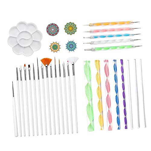 chiwanji 33 Set Mandala Dotting Tool Set für Painting, Painting, Zeichnen & Zeichnen Und Kinderhandwerk von chiwanji