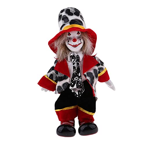 chiwanji 7inch Vintage Clown SpielzeugSpielzeugpuppe Kann & Stehend, Handgemalt von chiwanji