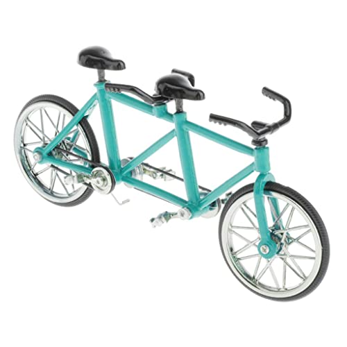 chiwanji Alu Maßstab 1:16 Tandem Fahrrad Modell Nachbildung Spielzeug Sammlerstücke, Freunde, Kollegen Und Klassenkameraden, Blau von chiwanji