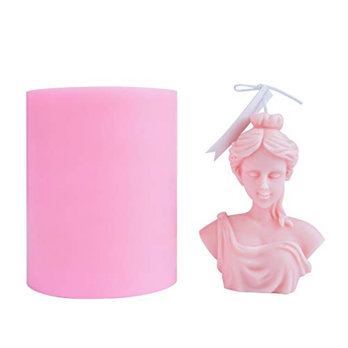 Büste Göttin Silikon Kerzenfor Porträt Kerze Silikonform Aroma Kerze Silikonform 6 x 8 x 10 cm von chlius