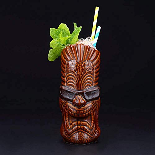 Tiki-Becher, Keramik, hawaiianische Cocktailgläser, 600 ml von chongjian