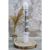 Kommunionkerze Ines Junge Oder Mädchen Mit Name Und Datum, Individuell Handverziert 1157 Kommunionkerze Ines Junge Oder Mädchen Mit Name Und Datum, Individuell Handverziert 1157 von christkerzen
