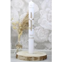 Kommunionkerze Jasmin Junge Oder Mädchen Mit Name Und Datum, Individuell Handverziert 1629 Kommunionkerze Jasmin Junge Oder Mädchen Mit Name Und Datum, Individuell Handverziert 1629 von christkerzen