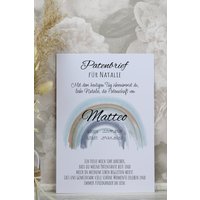 Patenbrief Regenbogen Junge 1296 Patenbrief Regenbogen Junge 1296 von christkerzen