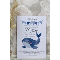 Patenbrief Wal Für Patenonkel, Patentante 1369 Patenbrief Wal Für Patenonkel, Patentante 1369 von christkerzen