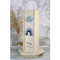 Personalisierte Kerzenbox Regenbogen Blau Für Deine Taufkerze 1663 Personalisierte Kerzenbox Regenbogen Blau Für Deine Taufkerze 1663 von christkerzen