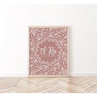 El Roi - Der Gott, Der Mich Sieht Poster | Namen Gottes Druck Bibel Vers Wandkunst Christliche Schrift Drucke Christlicher von chrpaperie