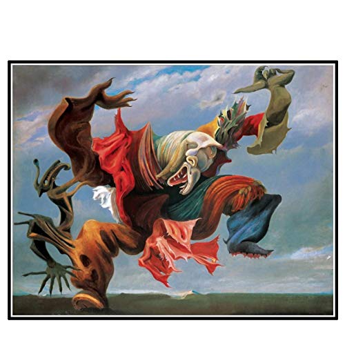 chtshjdtb The Fireside Angel (The Triumph of Surrealism) L'Ange Du Foyer von Max Ernst, Kunstdruck, Wohnzimmer, Heimdekoration, 61 x 81 cm, ohne Rahmen, 1 Stück von chtshjdtb