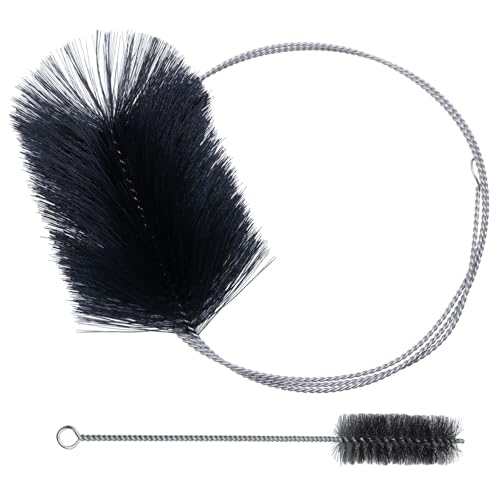 Chuanhylis 2 Stück Ofenrohrbürste Set,Stahldraht Rohrreinigungsbürste, Schornsteinbesen mit Schubstange und 31cm Rohrbürste für Schornstein, Rauchrohr, Ofenleitung Chuanhylis 2 Stück Ofenrohrbürste Set,Stahldraht Rohrreinigungsbürste, Schornsteinbesen mit Schubstange und 31cm Rohrbürste für Schornstein, Rauchrohr, Ofenleitung von chuanhylis