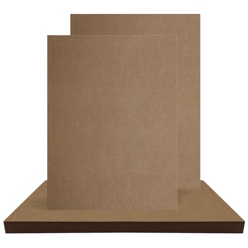 Chuanhylis 60 Stück Kraftpapier, 21x29cm Pappe zum Basteln, Braunes Papier A4 für Malen, Basteln, Drucken, Karten, Etiketten und Vintage Geschenke Kartonpapier von chuanhylis