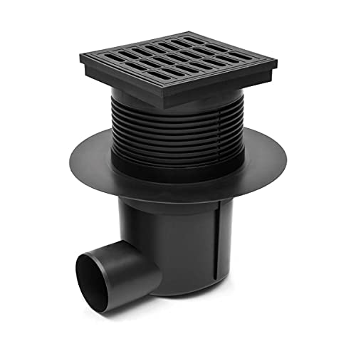 Hofablauf 150 x 150 mm Kellerablauf Balkonablauf Bodenablauf + mech. Klappe 432 von chud