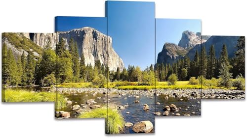 chyongshan-Leinwand Wandkunst Dekoration Druck Poster Foto 5 Stück Moderne LeinwandBerglandschaftWohnzimmer und Schlafzimmer Heimdekoration Geschenke Malerei Kunst Foto60 x40 von chyongshan