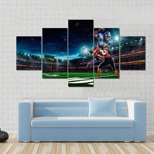 chyongshan-Leinwand Wandkunst Dekoration Druck Poster Foto 5 Stück Moderne LeinwandFußballspielerWohnzimmer und Schlafzimmer Heimdekoration Geschenke Malerei Kunst Foto60 x40 von chyongshan