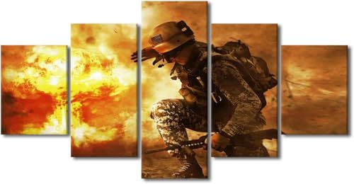 chyongshan-Leinwand Wandkunst Dekoration Druck Poster Foto 5 Stück Moderne LeinwandSoldatenWohnzimmer und Schlafzimmer Heimdekoration Geschenke Malerei Kunst Foto60 x40 von chyongshan