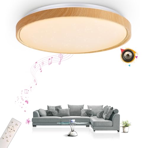 chysongoods-MW LED Musik Deckenleuchte mit Bluetooth Lautsprecher Φ50cm 55W Sprach und APP-Steuerung Kompatibel Mit Alexa/Google Home RGB Farbwechsel Dimmbare Farbanpassung mit Fernbedienung chysongoods-MW LED Musik Deckenleuchte mit Bluetooth Lautsprecher Φ50cm 55W Sprach und APP-Steuerung Kompatibel Mit Alexa/Google Home RGB Farbwechsel Dimmbare Farbanpassung mit Fernbedienung von chysongoods