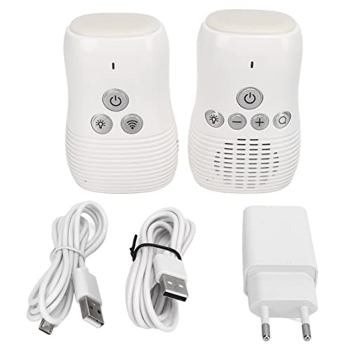 2,4 GHz Wireless Audio Babyphone, Zwei-Wege-Intercom-Babyphone, Wireless Baby Care Monitor mit Nachtlicht 100‑240 V(EU Plug) von ciciglow