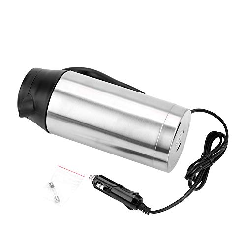 Autowarmwasserbereiter, 750ml 24V tragbarer Wasserkocher, Edelstahl + PP-Material zum Trinken von Tee und Kaffee von ciciglow