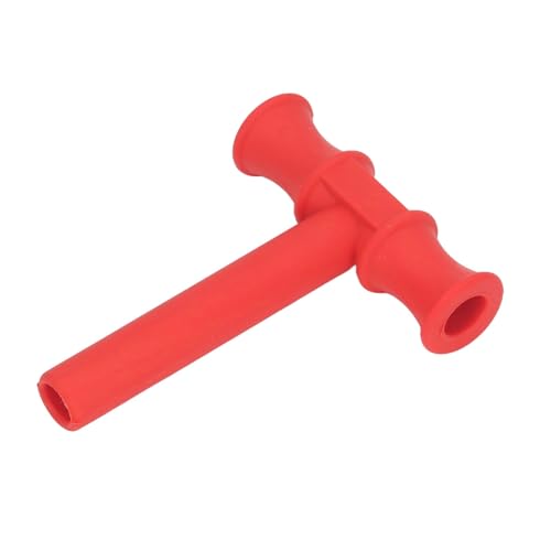 Chewy Tube, T-förmiges Sensorisches Kauspielzeug, Sprachtraining, TPR Chewy Stick, Oralmotorik-Werkzeug für Kinder und Erwachsene, Rot von ciciglow