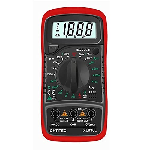 Digitalanzeige-Multimeter, Multifunktionales Wechselstrom-Gleichstrom-Spannungsstrom-Widerstands-Temperatur-Summer-Messgerät mit Halterung, Testleitungsstift, Breite Anwendung Digitalanzeige-Multimeter, Multifunktionales Wechselstrom-Gleichstrom-Spannungsstrom-Widerstands-Temperatur-Summer-Messgerät mit Halterung, Testleitungsstift, Breite Anwendung von ciciglow