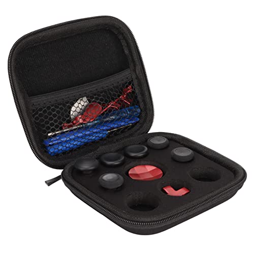 Elite-Kit für One Elite Controller-Zubehör, 13-in-1-Ersatz-Metall-Reparaturwerkzeug-Kit, 6 Metall-Mod-Swap-Daumen-Joysticks, 4 Rote Paddel, 2 Rote D-Pads, 1 Silbernes Werkzeug von ciciglow