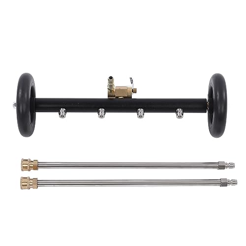 Fahrgestellreiniger 1000–4000 Psi Kfz-Chassis-Reiniger mit 4 Fächerdüsen Design Unter der Autowaschanlage Wasserbesen mit 2 Verlängerungsstäben von ciciglow