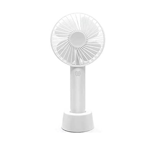 ciciglow Handventilator, Wiederaufladbarer USB-Tischventilator mit 3 Geschwindigkeiten, Persönlicher Handventilator, 1200-mAh-Akku, Starker Tragbarer Ventilator für Zuhause, Reisen von ciciglow