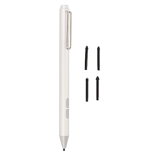MPP2.0 Stylus-Stift, 4096 Stufen, Digitaler Tablet-Stylus-Stift, Neigungsdrucksensortaste mit Radiergummi und Rechtsklickfunktion (Silver) von ciciglow