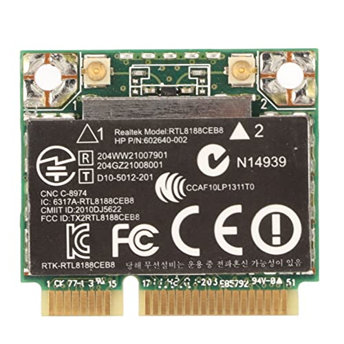 PCIE-Wireless-Netzwerkkarte, Dualband-Wireless-Netzwerkkarte Plug-and-Play-PCB-Wireless-Netzwerkkarte mit Breiter Anwendbarkeit für Laptops von ciciglow